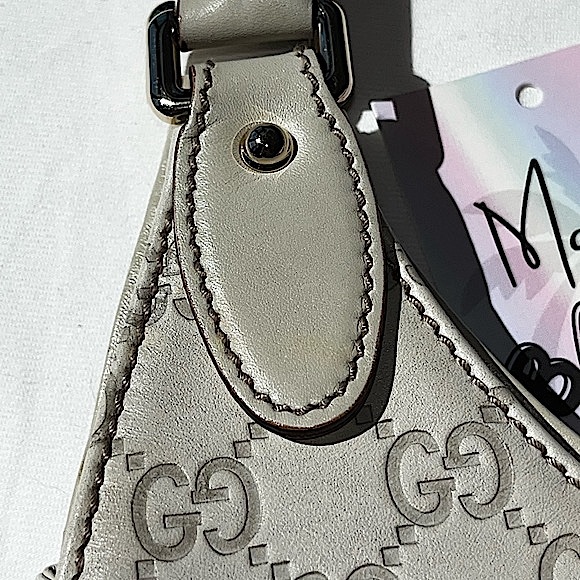 Gucci: Bardot Guccissima Jackie O Piston Lock Shoulder Bag (Ivory) - Picture 17 of 17